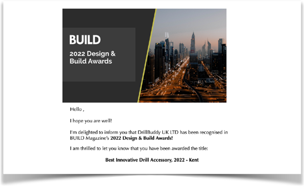 Design and Build Awards