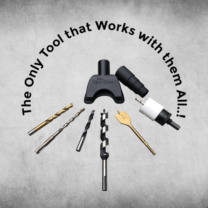 The XtraHand works effortlessly with literally all drill bits