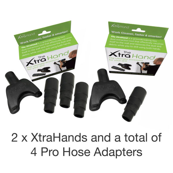 2 x XtraHands with a total of 4 Pro Hose Adapters