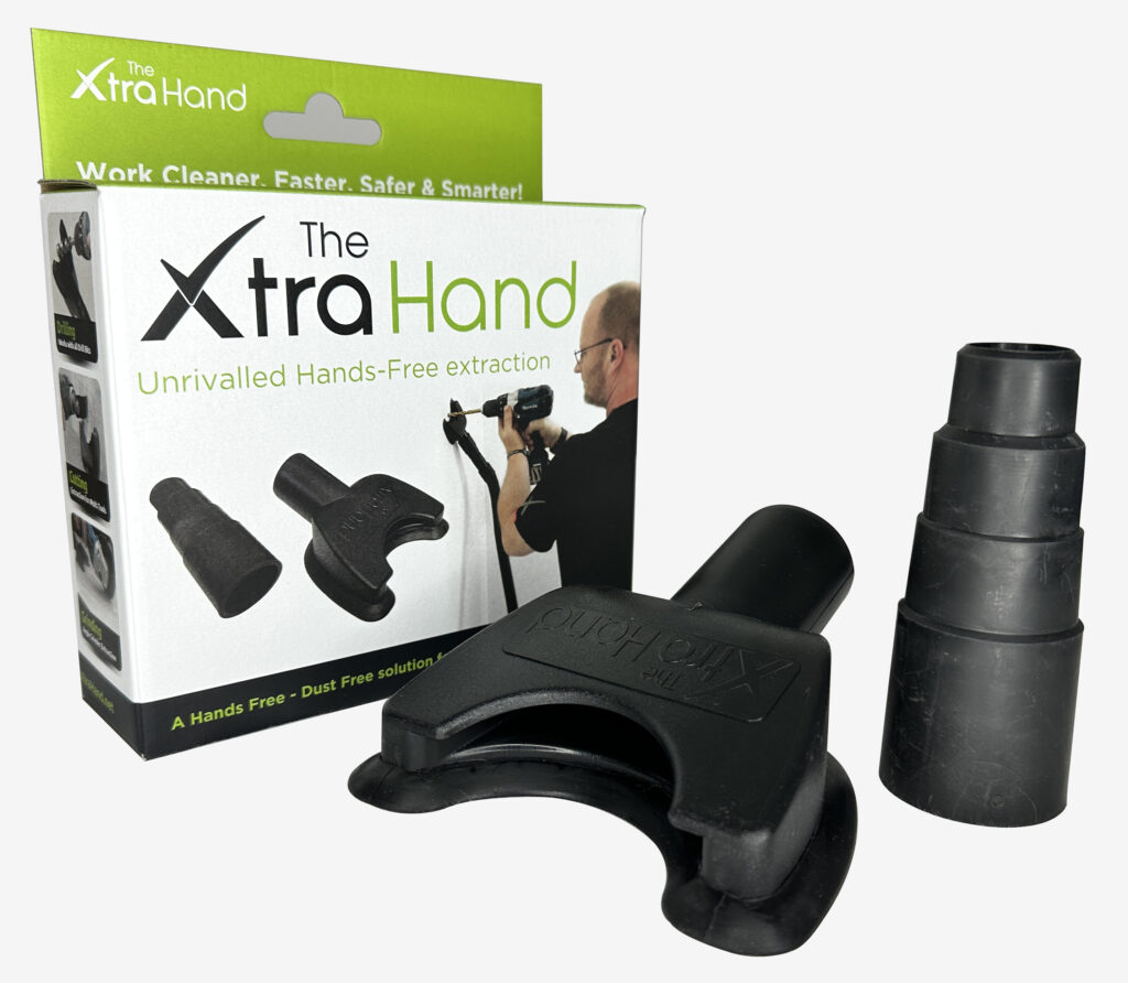 The XtraHand box with The XtraHand and Hose Adapter