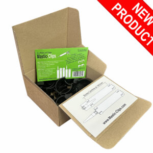 10 Pairs of Mastic Clips, boxed with fitting instructions