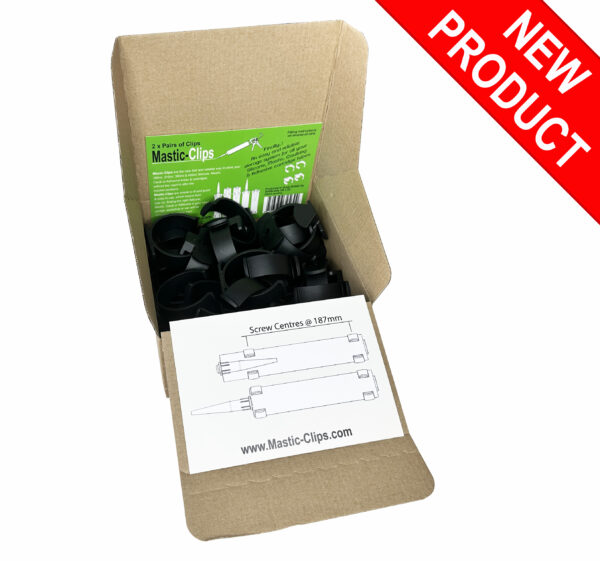 20 Pairs of Mastic Clips loose in a sealed carton