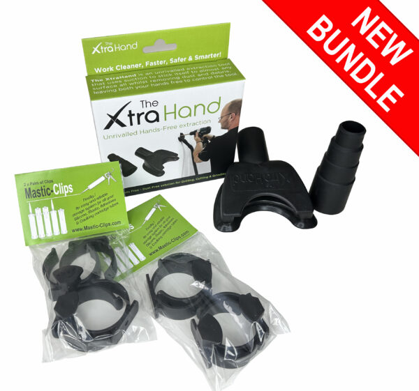 The XtraHand and adapter with 4 pairs of Mastic Clips